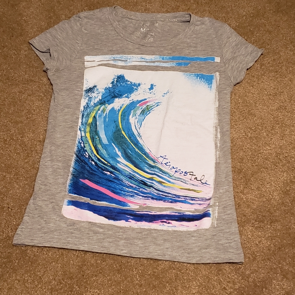 Aeropostale M Wave Graphic Tee Shirt